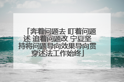 奔着问题去 盯着问题述 追着问题改 宁夏坚持将问题导向效果导向贯穿述法工作始终