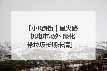 小8跑街｜星火路一机电市场外 绿化带垃圾长期未清