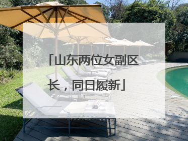 山东两位女副区长，同日履新