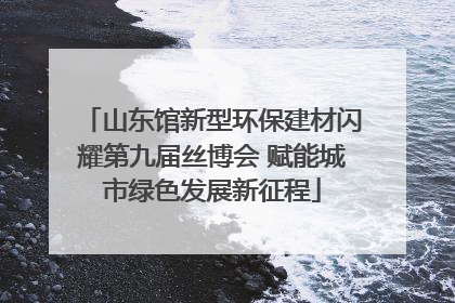 山东馆新型环保建材闪耀第九届丝博会 赋能城市绿色发展新征程