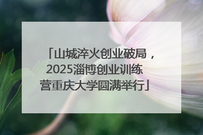 山城淬火创业破局，2025淄博创业训练营重庆大学圆满举行