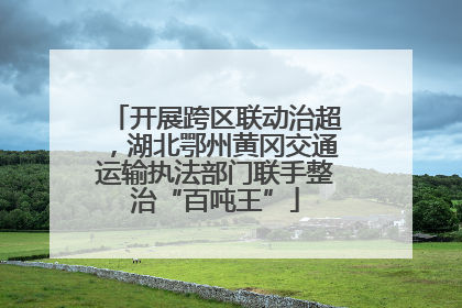开展跨区联动治超，湖北鄂州黄冈交通运输执法部门联手整治“百吨王”