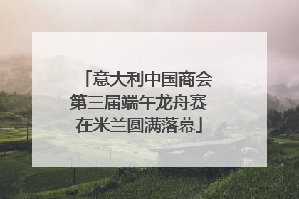 意大利中国商会第三届端午龙舟赛在米兰圆满落幕