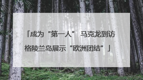 成为“第一人” 马克龙到访格陵兰岛展示“欧洲团结”