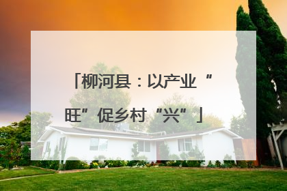 柳河县：以产业“旺”促乡村“兴”