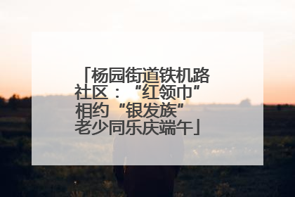 杨园街道铁机路社区：“红领巾”相约“银发族” 老少同乐庆端午