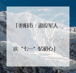枣阳市：退役军人庆“七一”忆初心
