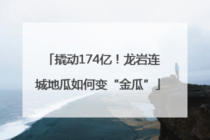 撬动174亿！龙岩连城地瓜如何变“金瓜”