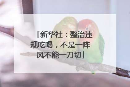 新华社：整治违规吃喝，不是一阵风不能一刀切