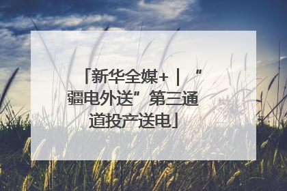 新华全媒+｜“疆电外送”第三通道投产送电