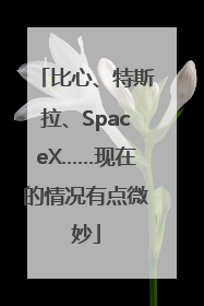 比心、特斯拉、SpaceX……现在的情况有点微妙
