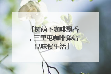 树荫下咖啡飘香，三里屯咖啡驿站品味慢生活