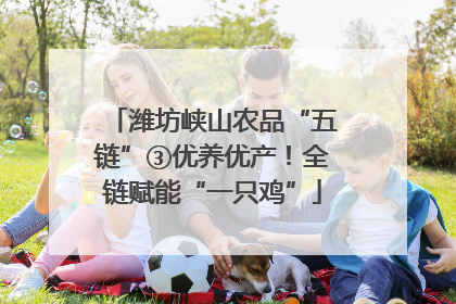 潍坊峡山农品“五链”③优养优产！全链赋能“一只鸡”