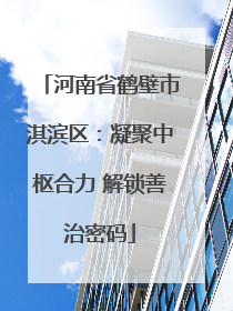 河南省鹤壁市淇滨区：凝聚中枢合力 解锁善治密码