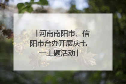 河南南阳市、信阳市台办开展庆七一主题活动