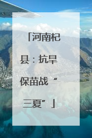 河南杞县：抗旱保苗战“三夏”