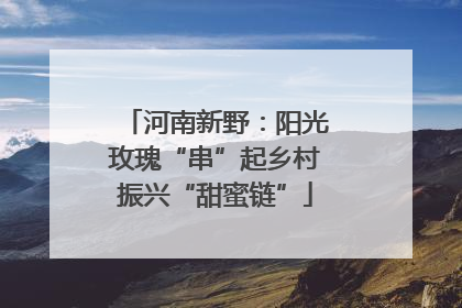 河南新野：阳光玫瑰“串”起乡村振兴“甜蜜链”
