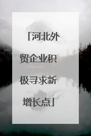 河北外贸企业积极寻求新增长点