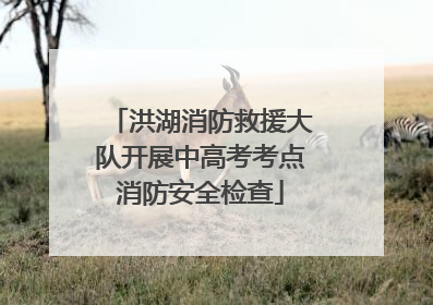洪湖消防救援大队开展中高考考点消防安全检查