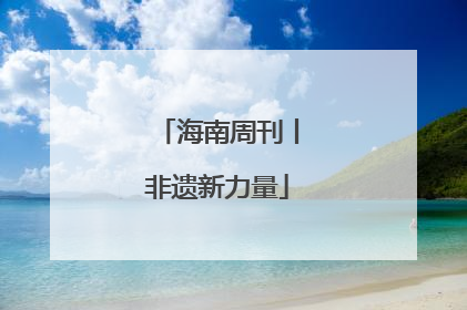 海南周刊丨非遗新力量