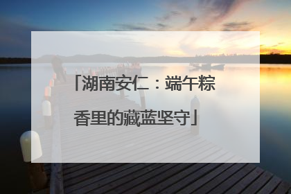 湖南安仁：端午粽香里的藏蓝坚守
