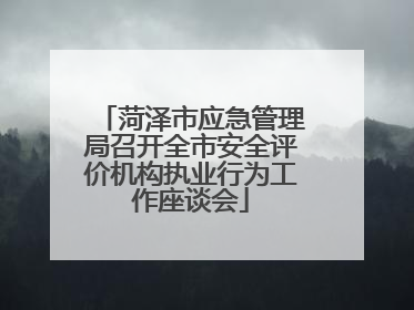 菏泽市应急管理局召开全市安全评价机构执业行为工作座谈会
