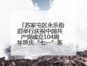 苏家屯区永乐街道举行庆祝中国共产党成立104周年暨庆“七一”系列活动