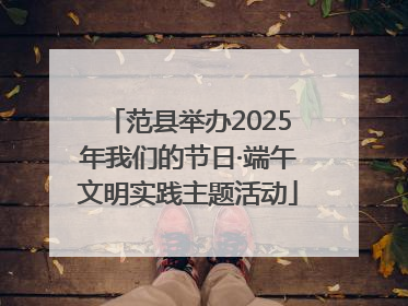 范县举办2025年我们的节日·端午文明实践主题活动