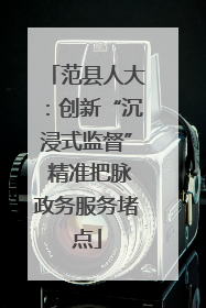 范县人大：创新“沉浸式监督” 精准把脉政务服务堵点