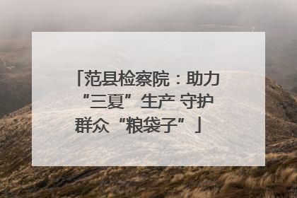 范县检察院：助力“三夏”生产 守护群众“粮袋子”