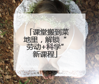 课堂搬到菜地里，解锁“劳动+科学”新课程