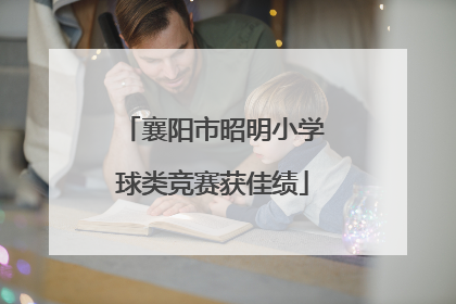 襄阳市昭明小学球类竞赛获佳绩