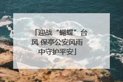 迎战“蝴蝶”台风 保亭公安风雨中守护平安
