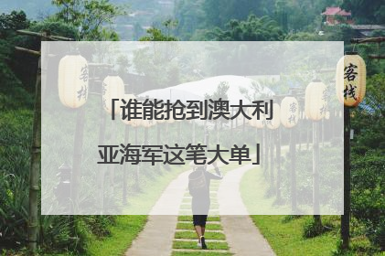 谁能抢到澳大利亚海军这笔大单