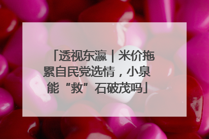 透视东瀛｜米价拖累自民党选情，小泉能“救”石破茂吗