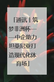 通讯丨筑梦非洲杯——中企助力坦桑尼亚打造现代化体育场