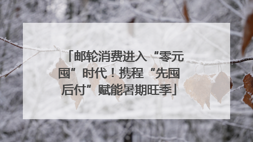 邮轮消费进入“零元囤”时代！携程“先囤后付”赋能暑期旺季