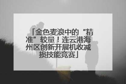 金色麦浪中的“精准”较量！连云港海州区创新开展机收减损技能竞赛