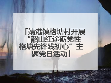 靖港镇格塘村开展“韶山红途砺党性 格塘先锋践初心”主题党日活动