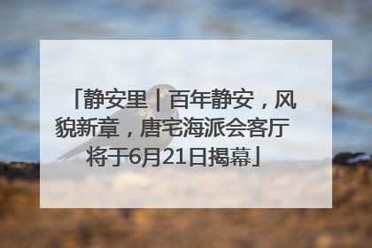 静安里｜百年静安，风貌新章，唐宅海派会客厅将于6月21日揭幕