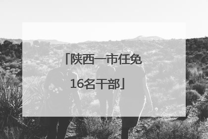 陕西一市任免16名干部