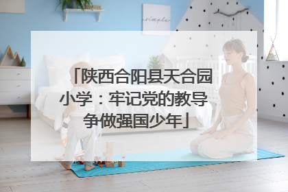 陕西合阳县天合园小学：牢记党的教导 争做强国少年