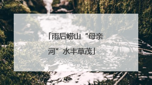 雨后崂山“母亲河”水丰草茂