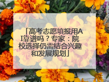高考志愿填报用AI靠谱吗？专家：院校选择仍需结合兴趣和发展规划