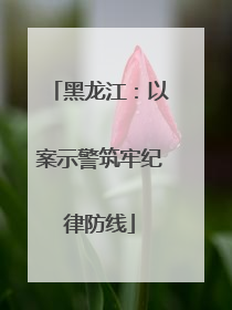 黑龙江：以案示警筑牢纪律防线