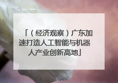 （经济观察）广东加速打造人工智能与机器人产业创新高地