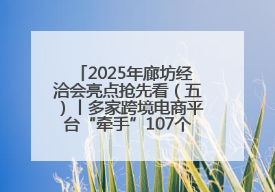 2025年廊坊经洽会亮点抢先看（五）丨多家跨境电商平台“牵手”107个特色产业集群