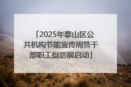 2025年泰山区公共机构节能宣传周暨干部职工摄影展启动
