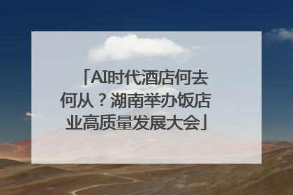 AI时代酒店何去何从？湖南举办饭店业高质量发展大会