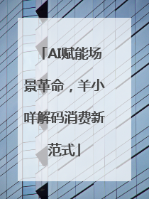 AI赋能场景革命，羊小咩解码消费新范式